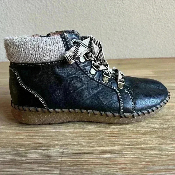 Biza Royal Women Size 6.5 Boot Bohemian Neutral Minimalist Earthy Cozy Bootie - Picture 5 of 14